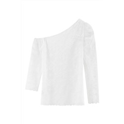 Top asimétrico Blanco