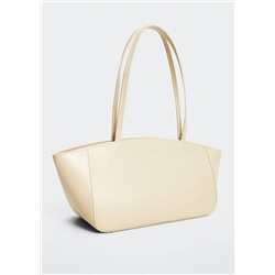 Bolso alargado doble asa -  Mujer | MANGO OUTLET Melilla