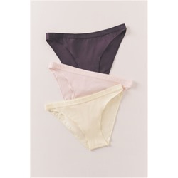 Pack 3 bragas clásicas morada, rosa y amarilla