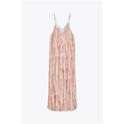 TIE-DYE DRESS WITH RINGS