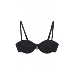 Top bikini balconette negro
