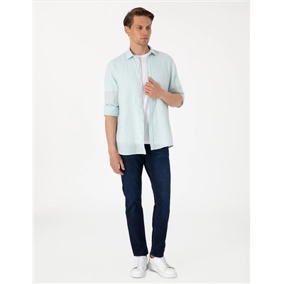 Koyu Lacivert Slim Fit Jean Pantolon