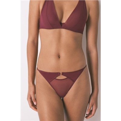 Tanga tul microfibra vino
