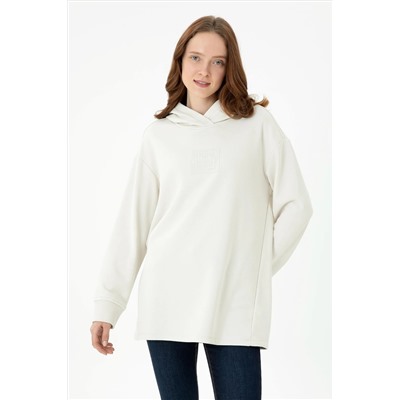 Kadın Taş Kapüşonlu Sweatshirt
