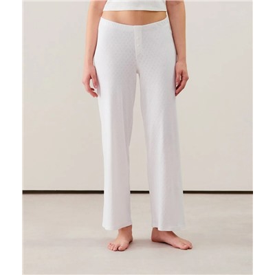 Pantalón de punto calado