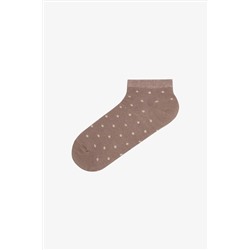 Penti Gold Dotted 5li Kahverengi Patik Çorap