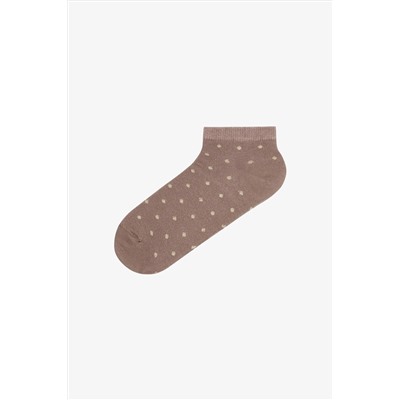 Penti Gold Dotted 5li Kahverengi Patik Çorap