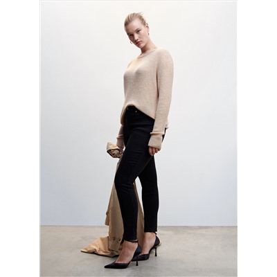 Jeans skinny tiro alto