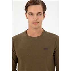 Erkek Haki Sweatshirt
