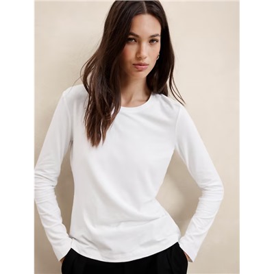 Timeless Long-Sleeve Crew-Neck T-Shirt