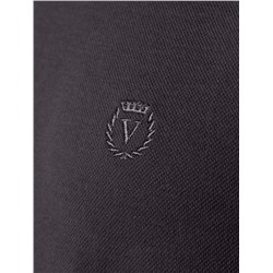 Футболка с V-вырезом из премиального хлопка с эластаном