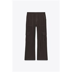 STRIPED FLOWING CARGO TROUSERS