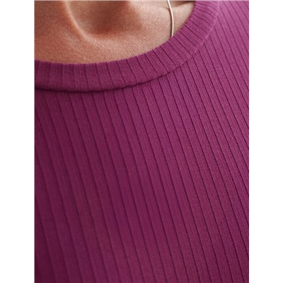 Джемпер из трикотажа в широкий рубчик