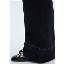 Jeans wideleg tiro medio