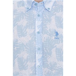 Erkek Mavi Uzun Kollu Gömlek