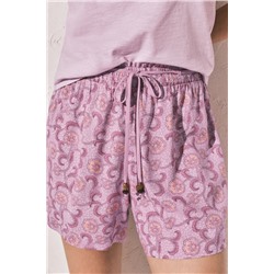 Pantalón corto  estampado rosa