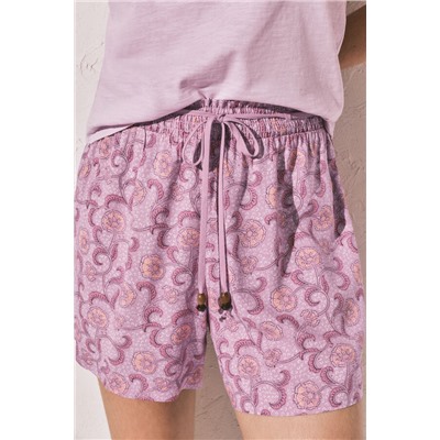 Pantalón corto  estampado rosa