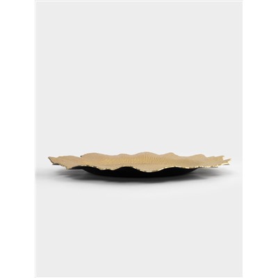 Тарелка подстановочная, 33 см, пластик, золотистая, Iceberg