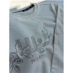 Женская толстовка со стразами