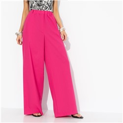 Брюки свободные, Легкость льна (фуксия)