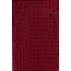 Erkek Bordo Bisiklet Yaka Triko Kazak