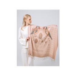 Платок Lanotti двухсторонний Сердце природы бежевый/№55