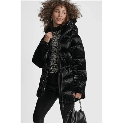 MID LENGTH LUSH PUFFER JACKET