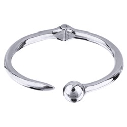 Браслет Гвоздь (бусина 12мм; покрытие родий), Есть комплект