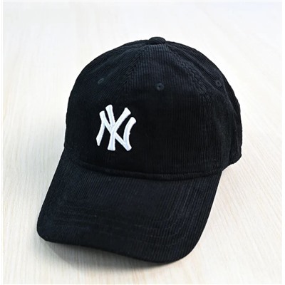 Вельветовая хлопковая кепка с вышитыми буквами МЛБи