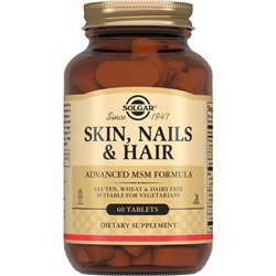 SKIN,NALIS & HAIR 60 tab Solgar