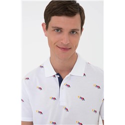 Erkek Beyaz Polo Yaka Tişört