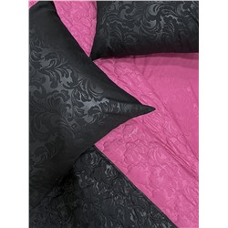 Комплект постельного белья с одеялом New Style КМ-028 черный-фуксия