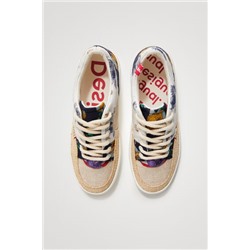 Zapatilla patch con rafia