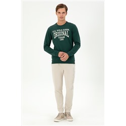 Erkek Koyu Yeşil Sweatshirt