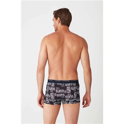 U.S. Polo Assn. Erkek Lacivert - Baskılı 2 Li Boxer 80350ınt