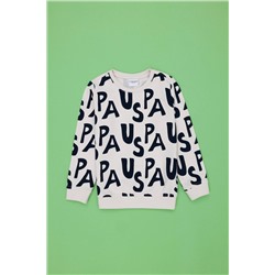 Çocuk Taş Bisiklet Yaka Sweatshirt