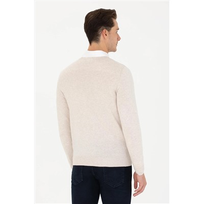 Erkek Taş Melanj Basic Kazak