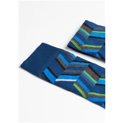 Kurze Herren-Baumwollsocken mit Muster