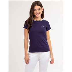 RINGER NECK TRIM T-SHIRT