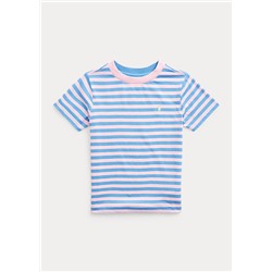 Boys 2-7 Striped Cotton-Blend Jersey Tee