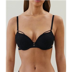 Sujetador push-up de malla