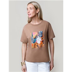 Футболка из премиального хлопка с авторским принтом