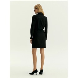 Платье-рубашка приталенного силуэта из костюмной шерсти, PL1629/urgel