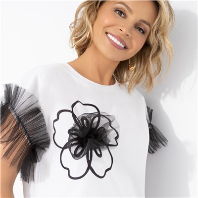 Футболка комбинированная с сеткой, Видно издалека