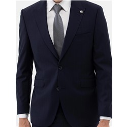 Lacivert Slim Fit Yün Takım Elbise