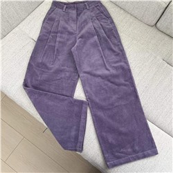 Женские вельветовые брюки  Ba&S*h красивого нежного цвета, широкой свободный крой