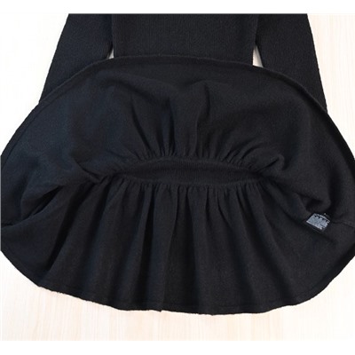 Черное винтажное вязаное платье-свитер  Н*М