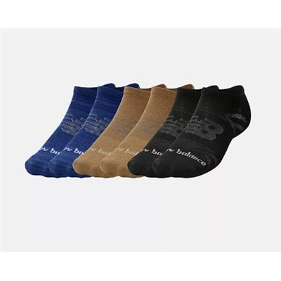 Flat Knit No Show Socks 6 Pack