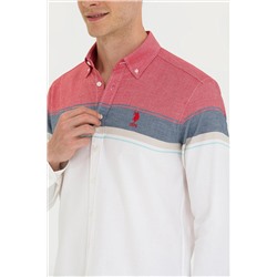 Erkek Kırmızı Uzun Kollu Gömlek