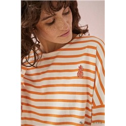 Свободный свитшот/тельняшка с заниженной линией плеча. Экспорт